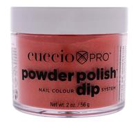 Cuccio Orange avec Mica Doré Vernis à ongles Dip Système Immersion à poudre