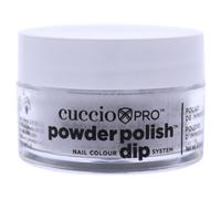 Cuccio - Pro Powder Polish Nail Colour Dip System - Paillettes argent platine - pour femmes - Poudre à ongles - 0,5 oz