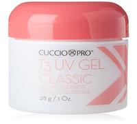 Cuccio Pro T3 UV Gel pour ongles artificiels et naturels Brillance ultra 28 g Transparent