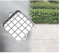 Cuccioletti CucCe Couvercle de Regard Invisible Couvercle de Regard en Acier Inoxydable Invisible, Couvercle encastré for pavés(8cm,80 * 80cm/31.5 * 31.5in)