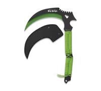 Cuchilleria Deportiva Albainox - 32432 - Faucille Mad Zombie, manche cordé, lame 19 cm, outil pour chasse, pêche, camping, extérieur, survie et bushcraft