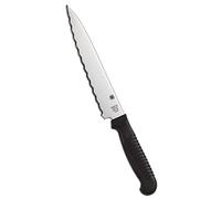 Cuchillo de cocina 165mm - Mango: Polipropileno Negro Acero: MBS-26 - Filo: SpyderEdge