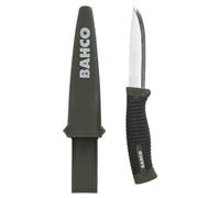 Cuchillo Laplander con mango verde bi-componente, embalaje blister