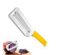 Cuchillo Triturador De Repollo, coupe-légumes à double couche, hachoir à chou, éplucheur de légumes grand format avec poignée antidérapante, coupe-légumes polyvalent pour fruits (Jaune)