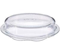 Cuchina Safe Couvercle 2 en 1 en verre ventilé pour micro-ondes et plat de cuisson, facile à prendre en main pour la cuisson et le service