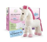 cuci cuci Kit de couture Motif licorne Elly | Première couture garantie pour les enfants à partir de 5 ans, kit complet avec tout ce dont vous avez besoin pour coudre | Favorise la créativité et la