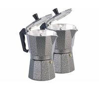 Cucina Dimodena 2 cafetières italiennes 0,3 L aspect peinture martelée