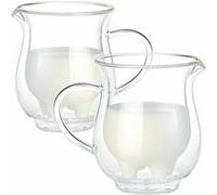 2 Pichets À Lait Double Paroi "Pis De Vache" - 20 Cl
