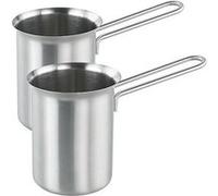 Cucina Dimodena : 2 pichets à lait en acier inoxydable