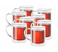 Cucina Dimodena 8 mugs en verre à double paroi