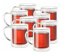8 Mugs En Verre À Double Paroi