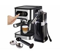 Machine à expresso porte-filtre avec mousseur à lait et réservoir à lait