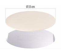 Cucina Dimodena Pierre à pizza pour cuisson au barbecue - Ronde, 33 cm