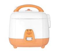 Cuckoo CR-0331 Cuiseur à riz électrique basique et chauffe-riz, pot intérieur antiadhésif, fabriqué en Corée, 3 tasses, blanc/orange