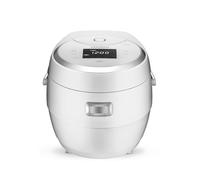CUCKOO Micom CR-1020F Cuiseur à riz Micom de 10 tasses (non cuit)/20 tasses (cuit) avec pot intérieur antiadhésif, 16 options de menu, écran LCD, technologie Fuzzy Logic, nettoyage automatique (blanc)