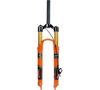 CUCKQUIC Fourche à Suspension pneumatique pour VTT 26, 27,5 et 29 Pouces, Fourche Avant à Blocage Rapide, débattement 100/120/140 mm, Pivot Droit/Conique, Frein à Disque B-Straight,26"-120