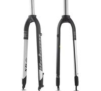 CUCKQUIC Fourche Avant de vélo 26/27,5/29" 1-1/8" 2,35" Frein à Disque pneumatique Rigide VTT Fourche en Alliage d'aluminium Accessoires de vélo C,29in