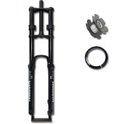 CUCKQUIC Fourche Avant de vélo 26/27,5/29 Pouces, Fourche à Double épaulement 1-1/8 Pouces, Fourche à Suspension pour vélo de Descente, Frein à Disque, débattement de 160 mm A,27.5