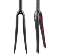 CUCKQUIC Fourche Avant Rigide de vélo de Route en Fibre de Carbone 700C, 28,6 mm, Tube Droit 1-1/8", Tube Conique 1-1/2", Frein C à dégagement Rapide 9 x 100 mm B,Straight