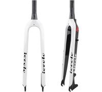 CUCKQUIC Fourche Rigide VTT 26/27,5/29''/29L Fibre Carbone, Tube Conique 28,6 Mm 1-1/2'', Frein Disque, Fourche Avant pour Vélo QR B,26in