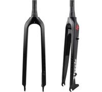 CUCKQUIC Fourche Rigide VTT 26/27,5/29''/29L Fibre Carbone, Tube Conique 28,6 Mm 1-1/2'', Frein Disque, Fourche Avant pour Vélo QR A,26in