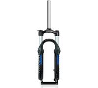 CUCKQUIC Fourche Suspendue pour VTT 20/24 Pouces, débattement de 100 mm, Pivot Droit de 28,6 mm, Frein à Disque de 9 mm avec axe à Blocage Rapide, Blocage Manuel mécanique A,20in