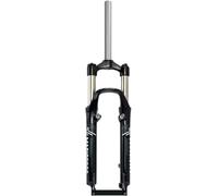 CUCKQUIC Fourche Suspendue pour VTT 26 Pouces, débattement de 100 mm, Freins à Disque et V-Brake, Tube Droit 1-1/8 Pouce, axe QR 28,6 mm, Blocage Manuel 9 mm A