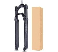 CUCKQUIC Fourche Suspendue pour VTT 27,5/29 Pouces, Pivot en Alliage d'aluminium 1-1/8", débattement de 100 mm, Amortissement par Ressort, axe de 9 mm, Compatible Freins à Disque 29in