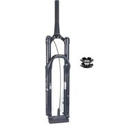 CUCKQUIC Fourche VTT à Blocage Manuel, Tube Conique de 3,8 cm, axe traversant de 66 cm, 27,5 cm, 29 cm, Amortisseur pneumatique 15 x 110 mm, débattement de 100 mm, Frein à Disque 29in