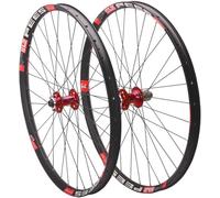 CUCKQUIC Paire de Roues VTT Boost compatibles Freins à Disque - Axe traversant Avant 15x110 mm, axe traversant arrière 12x148 mm, Jante 32 Trous, Compatible Cassette HG 7-12 Vitesses B,26in