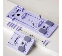 CUCKQUIC Pilates Reformer Compact, Équipement Pilates À Domicile, Ensemble De Machines Pilates Pliables pour Le Modelage du Corps, avec Minuteur Et Saut Automatique Purple