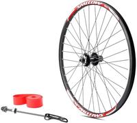 CUCKQUIC Roues Avant et arrière de VTT 26/27,5/29 Pouces avec Freins à Disque, Blocage Rapide, Jantes Double paroi 100 mm/135 mm en Alliage d'aluminium pour Cassettes 7-11 Vitesses. Rear,29in