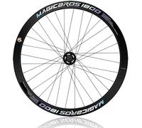 CUCKQUIC Roues de vélo à pignon Fixe 700C en Alliage d'aluminium, monovitesse, pour vélo de Route. Roues Avant et arrière 100/120 mm, Freins V-Brake, 32 Trous, Hauteur 40/60 mm. Front,40mm