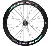 CUCKQUIC Roues de vélo à pignon Fixe 700C en Alliage d'aluminium, monovitesse, pour vélo de Route. Roues Avant et arrière 100/120 mm, Freins V-Brake, 32 Trous, Hauteur 40/60 mm. Front,60mm