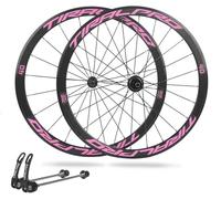 CUCKQUIC Roues de vélo de Route 700C avec Freins sur Jante à Blocage Rapide, Avant et arrière. Jantes en Alliage d'aluminium, moyeux 20/24 Trous pour Cassettes 8/9/10/11 Vitesses. D