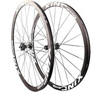 CUCKQUIC Roues de vélo de Route en Aluminium 700C, moyeux Avant et arrière à Blocage Rapide 100 mm/135 mm, Freins à Disque 24 Trous, compatibles avec Cassette 7-12 Vitesses. A
