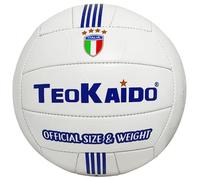 CUCUBA Ballon de Volley Beach Volley Pro Water Resist Modèle avec Scudetto Tricolore Italie (blanc rouge vert) pour entraînement ou match diamètre 21 cm