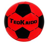 Cucuba Ballon en Caoutchouc D'eau Volley Handball Water polo Entraînement ou Match Diamètre 22,5 cm Rouge Noir Taille 5 - Poids 130 grammes