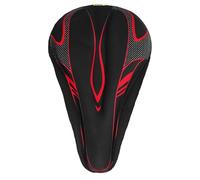 CUCUBA® Housse DE Selle Design Ergonomique Confort avec Rembourrage en Gel pour Selle DE VÉLO Forme Anatomique - IDÉE Cadeau (Couleur: Rouge)