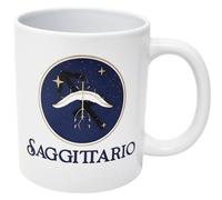 CUCUBA Tasse en céramique design artistique signe du zodiaque Sagittaire pour petit déjeuner goûter 36cl
