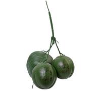 CUCUFA artificiels, Fausses décorations de Noix de, modèle Fruits artificiels tropicaux, Noix Verte à Trois têtes