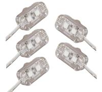 CUCUFA Module LED, Bande Lumineuse Gonflable à 5ed imperméable, Petite lumière LED en Plastique avec câble de 9, 8 Pieds pour Les gonflables de Vacances Jardin, Explosion Noël, Gonflable