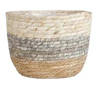 CUCUFA Panier de jardinière en Osier, Panier végétal tissé de 8, 7 Pouces avec Doublure intérieure imperméable, planteur décoratif pour Plantes décor du Pays intérieur