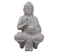CUCUFA Statue de Bouddha Jardin Extérieur Zen Garden Statues Bouddha Lumière Solaire, Ornements Solaire pour Maison Spirituelle Méditation Fengshii Decor - Gold