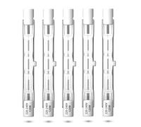 CucuGo 120W R7s Ampoule Halogène Linéaire 78mm Dimmable Blanc Chaud 2800K, Ampoule à Double Extrémité Crayon 230V T3 J78 Ampoule de Sécurité 1885lm pour Projecteur, Plafonnier, Paysage, Lot de 5