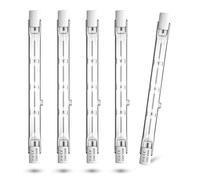 CucuGo R7s 118mm Ampoule Halogène 500W, 118mm Lampe Linéaire 11000lm Dimmable Blanc Chaud 2800K Projecteur de Sécurité, J118 J Type Ampoule Pour l'Éclairage Paysage, Lampadaire