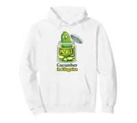 Cucumber in Disguise Funny Pickle Character Sweat à Capuche