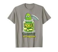 Cucumber in Disguise Funny Pickle Character T-Shirt