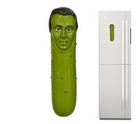 Cucumber Resin Magnet - Cute Fridge Magnets, Funny Character Sticker with Grip Use, Decorative Kitchen Accent, Strong Magnetic Hold, Mini Cartoon Ornament for Home Office School Living Room Indoor