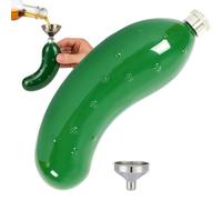 Cucumber Whisky Flask - Bouteille De Vin Portable, Ballon De Voyage De Voyage | 150 Ml Conteneur À Boisson En Acier Inoxydable, Bouteilles D'alcool Compactes Avec Carabiner, Randonnées En Plein Air, C
